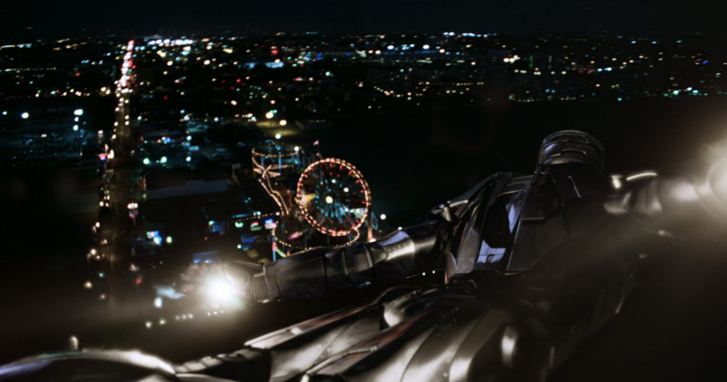 Image du Santa Monica Pier dans le premier film Iron Man